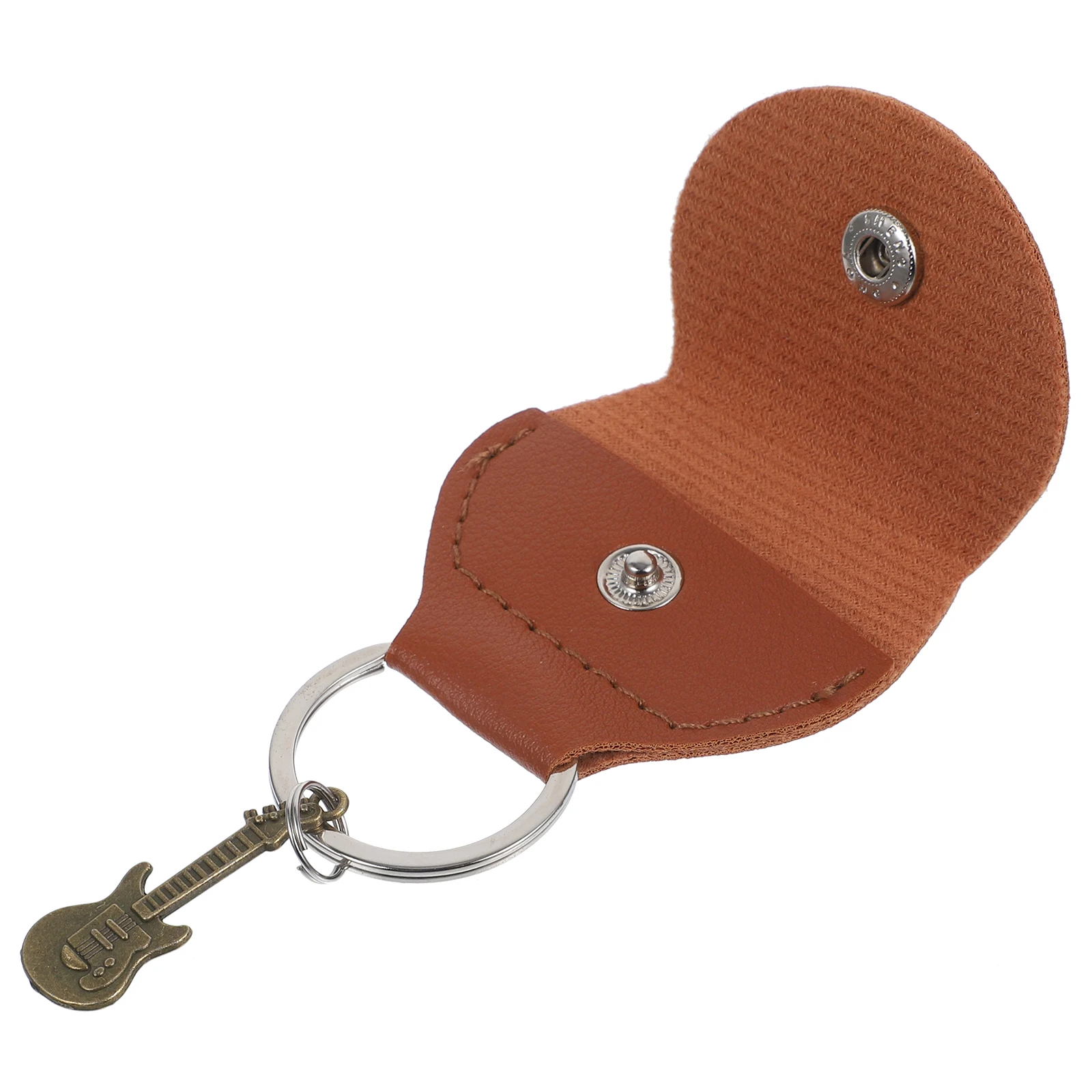 

Keychain Guitar Picks Holder Cute for Keyring Pendant Portable Case Bag