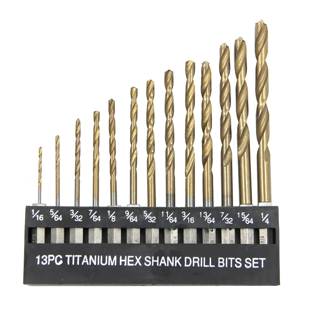 13pcs Drill Bits For British System 1/4 
