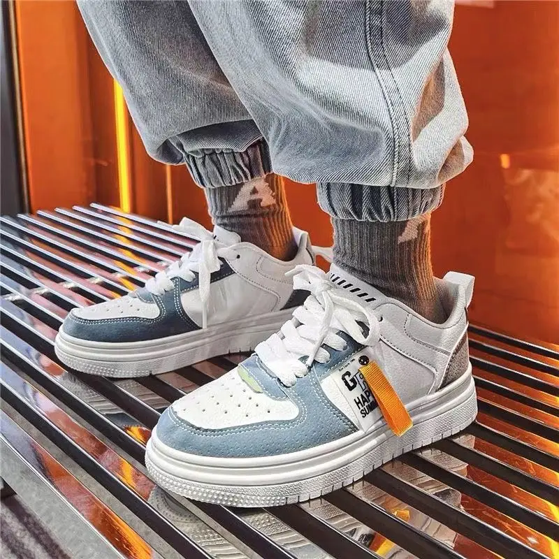 Kids Boys Girls Leather Sport Shoes Spring Autumn White Sneakers Casual Skate Shoes for Children Trendy Comfy School Footwear​