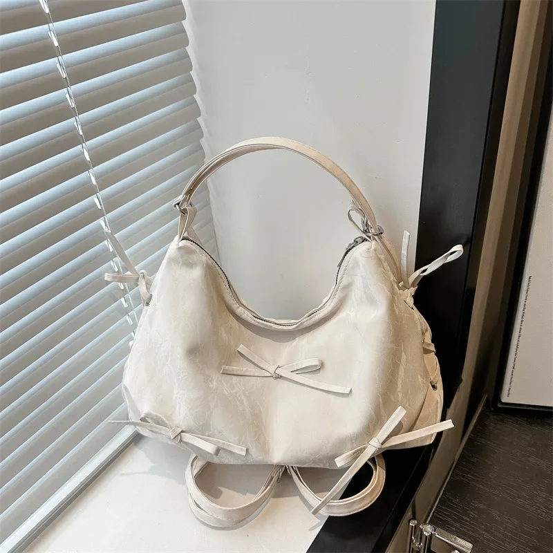 

Niche simple underarm bag school bag large capacity commuting backpack shoulder tote bag