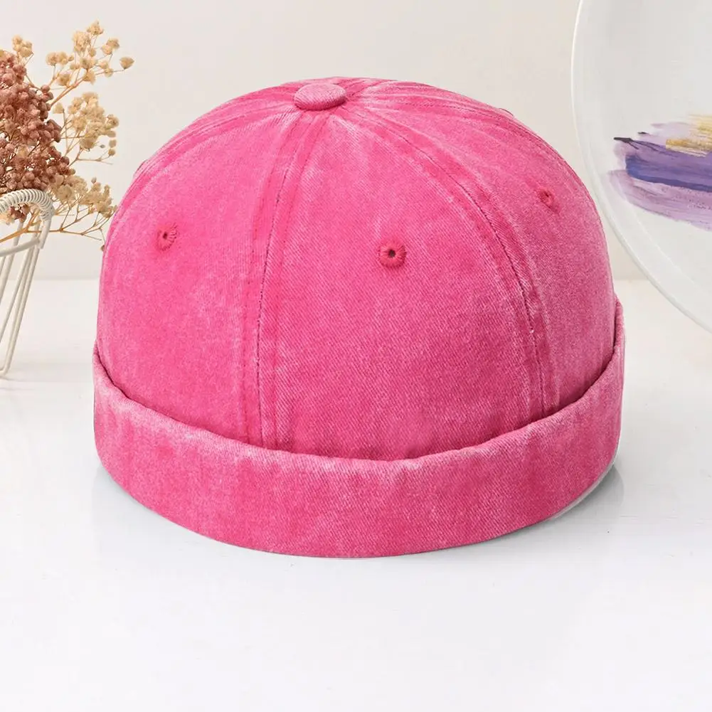 البطيخ على شكل قبعة عادية المالك قبعة الشارع البطيخ الجلد المد القبعات دون حافة الرجعية قبعة بتصميم هيب هوب الرجال والنساء قبعة عالمية #3