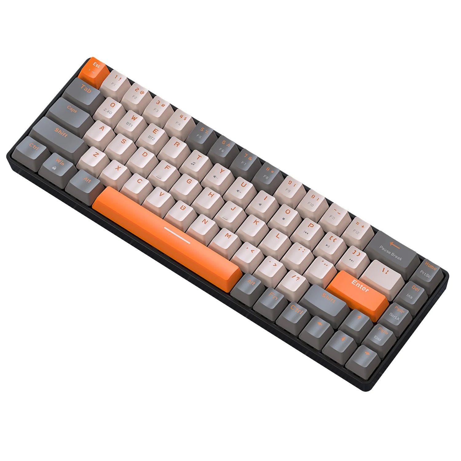 K68 60% Wireless Mechanical Keyboard with BT 5.0/2.4Ghz Dual Mode