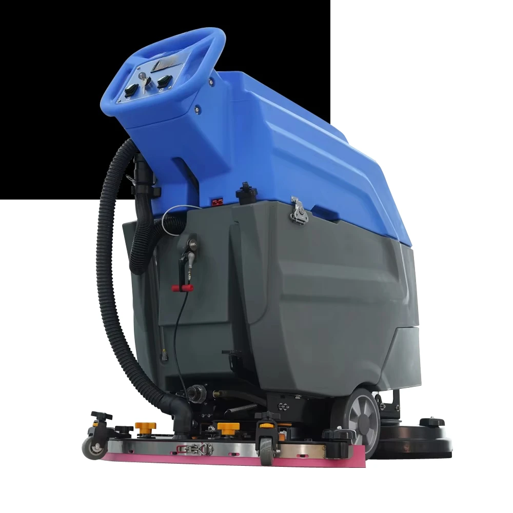 M4 550 واط معدات التنظيف بالدفع اليدوي 24 فولت غسالة الأرضيات التجارية بالدفع اليدوي غسالة الأرضيات الرخامية #3