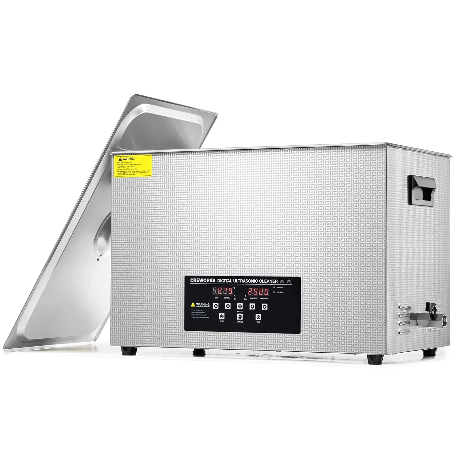 30L Large Ultrasonic Cleaning Machine with Heater & Timer, 600W Stainless Steel Ultrasonic Washing Machine, 7.9 gal Son