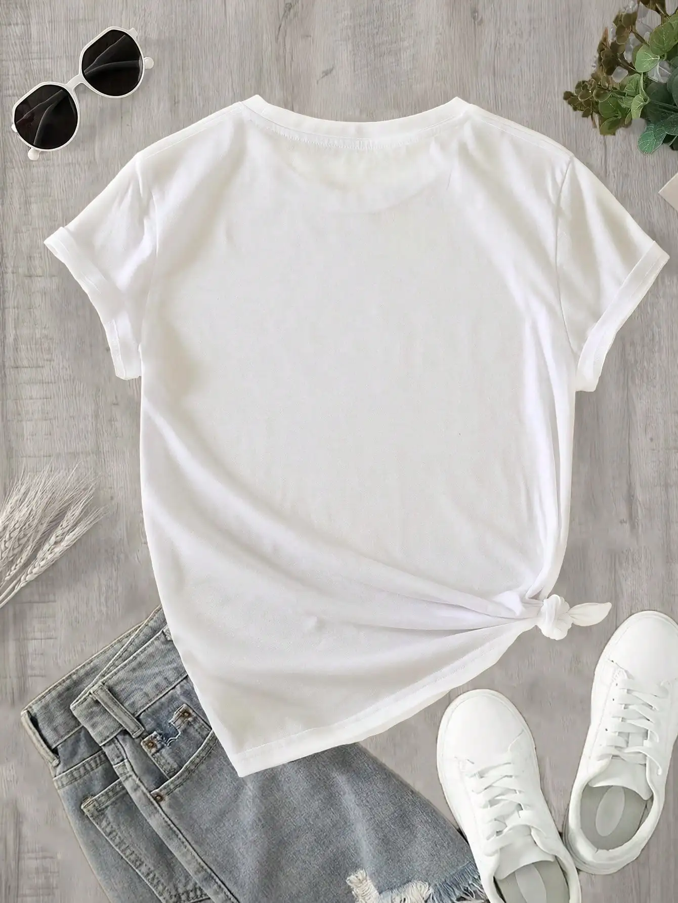 女性用の綿 100% カジュアル半袖 T シャツ、大胆な「もちろんあなたの意見は重要です。 私にはそうではありません。」 印刷