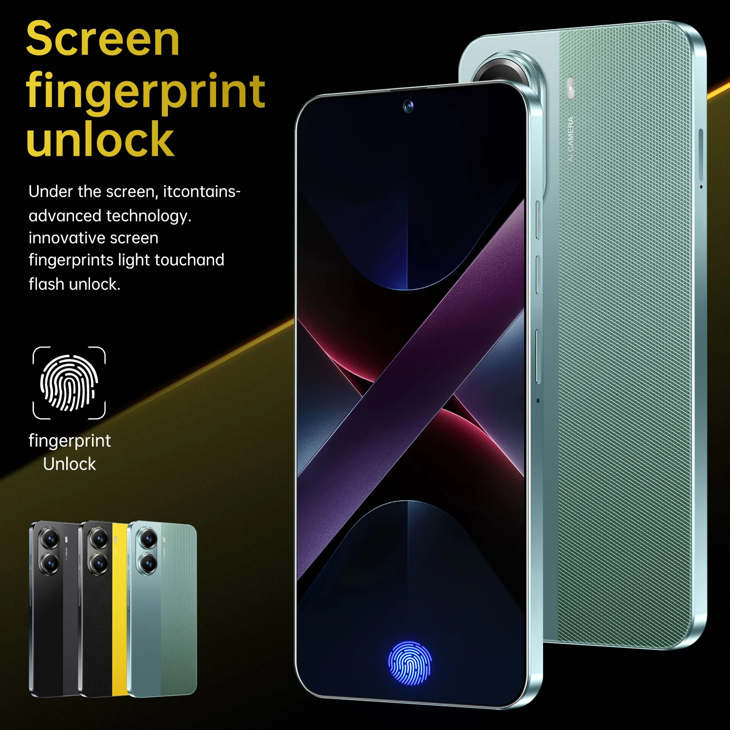 العلامة التجارية الجديدة X7 Pro الهاتف الذكي 5G 7.3HD بطاقة SIM المزدوجة 22G + 2 تيرا بايت هاتف محمول 8000mAh أندرويد الإصدار العالمي الهواتف المحمولة الهواتف المحمولة #2