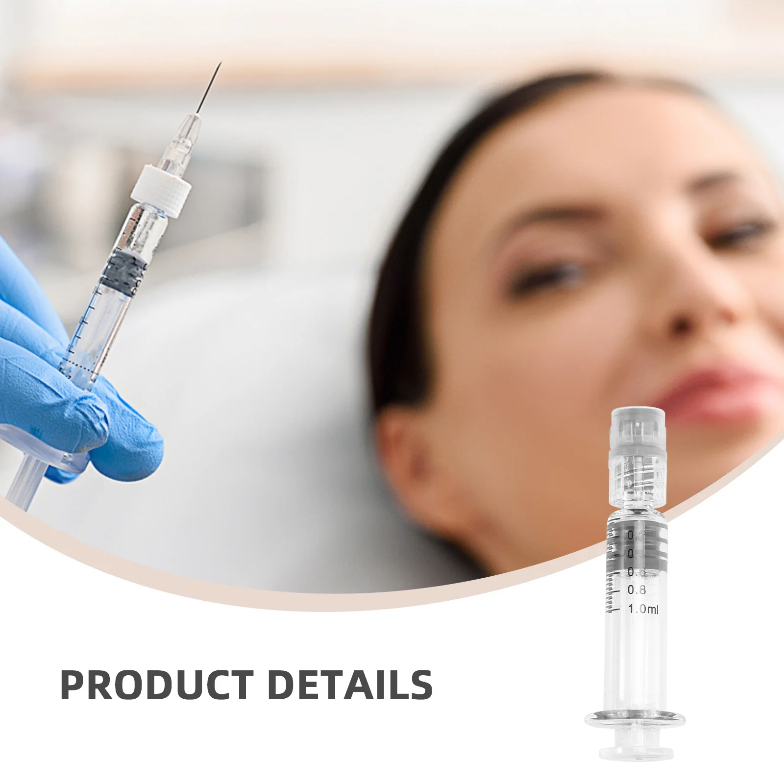 

10pcs 1Ml Glass Luer Lock Syringe Disposable Precision Fluid Measurement For Essential Oil Perfume Ink Lubricant Sealant