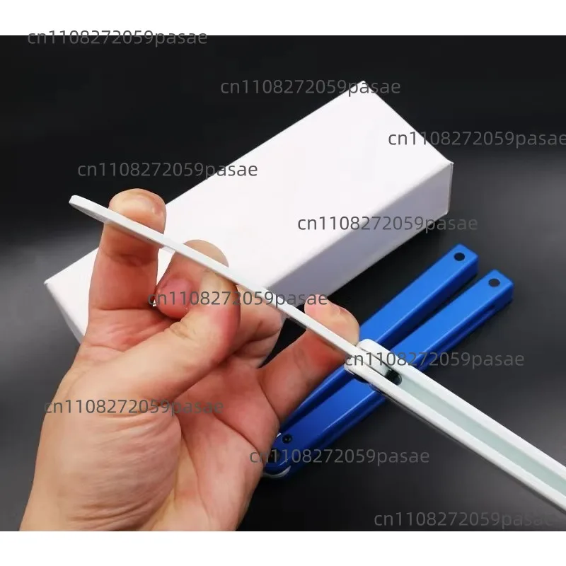 All-plastic POM Construction Durable and Portable Butterfly Knife Practice Blade (unsharpened)