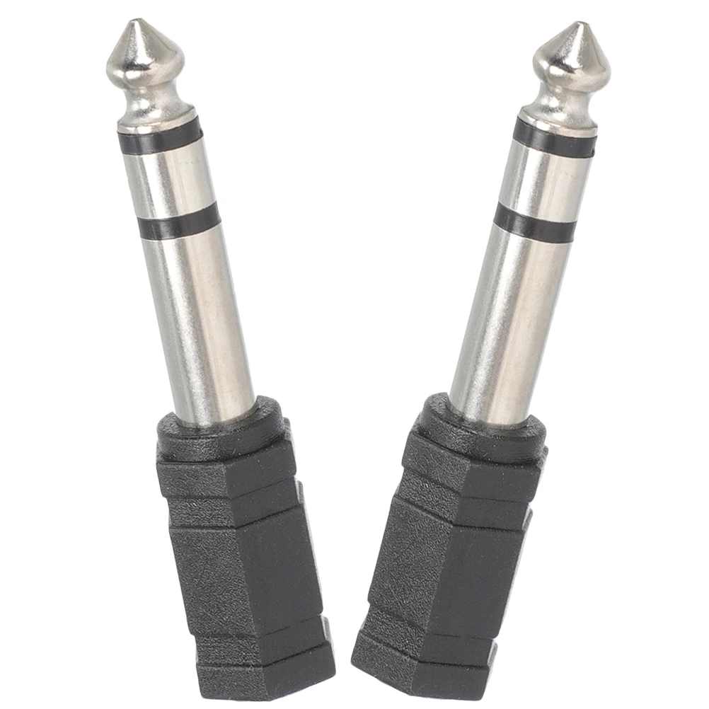 

2 Pcs 6.5mm to 3.5mm Audio Adapter Headphone Jack Converter for Guitar Mic Earphone Stereo Connector Male Female AUX Adapter
