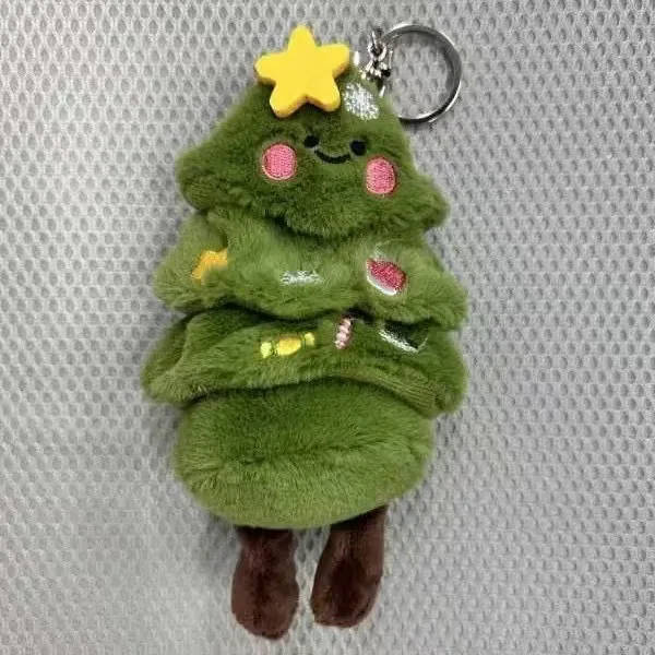 Cartoon Christmas Tree Snowman Pendant, Car Decoration Pendant, Plush Bag Pendant, New Christmas Home Decoration Birthday Gift