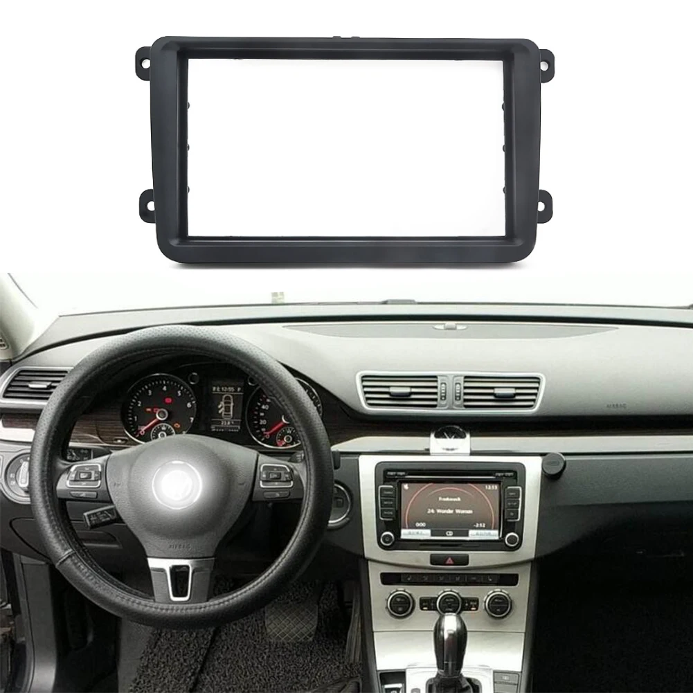 

Radio Fascia for VW Touran Caddy Jetta Golf Passat SKODA Fabia Octavia Seat Leon Stereo Panel Trim Kit DVD Frame