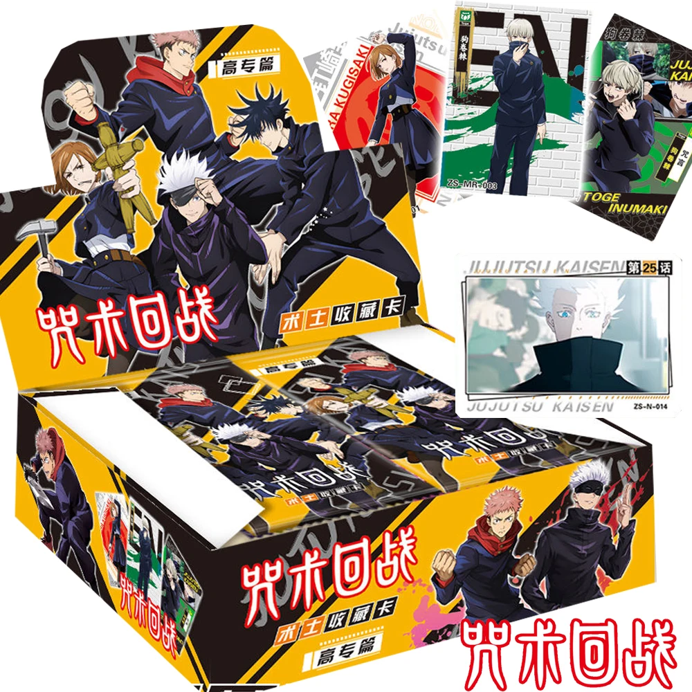 

Original Jujutsu Kaisen Cards Booster Box Japanese Anime Popular Works Satoru Gojo Itadori Yuji Character Portrait Card Kid Gift