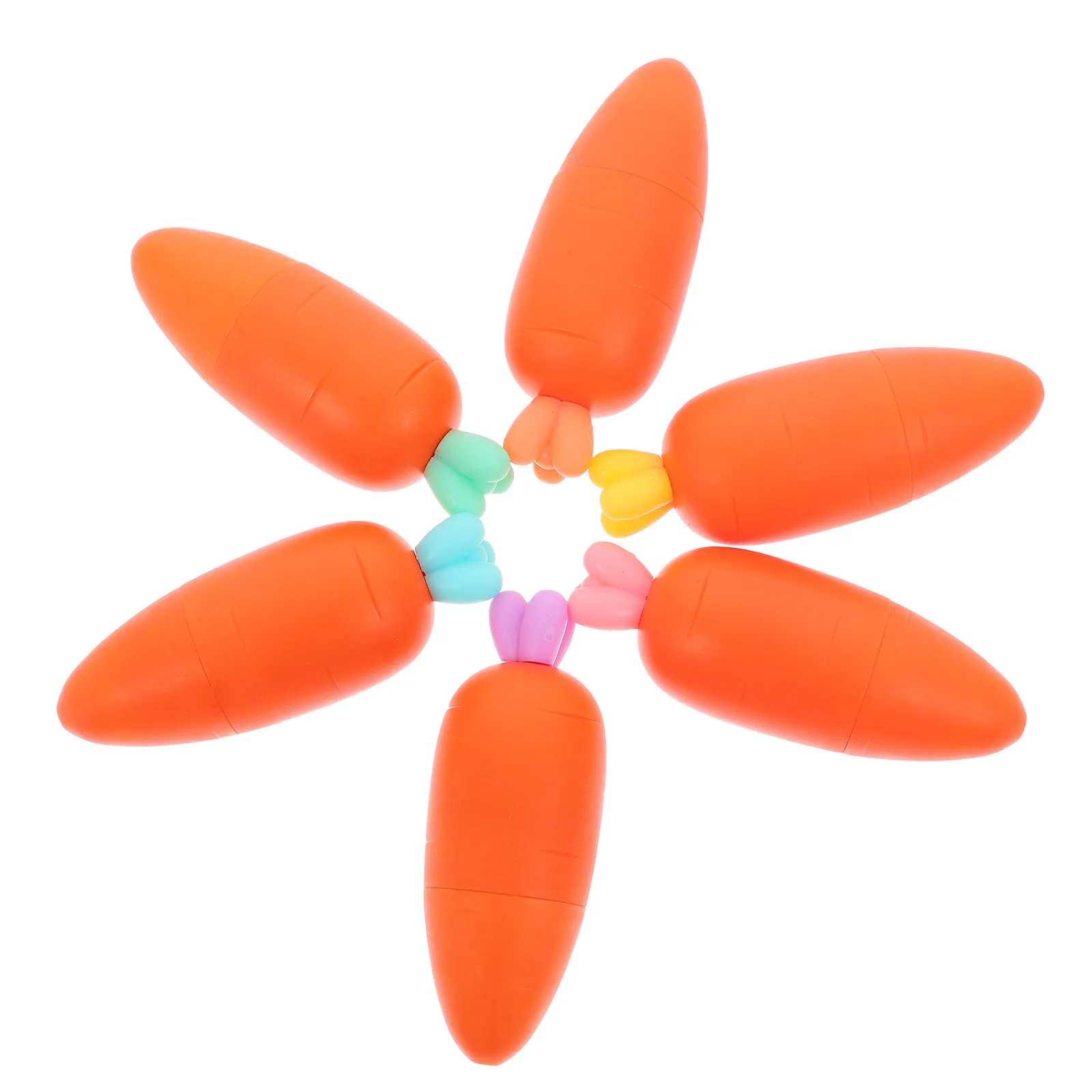 

Carrot Shaped Pastel Highlighters Cute Design Fluorescent Colors Smooth Chisel Tip Study Office Supplies Carrot Highlighters