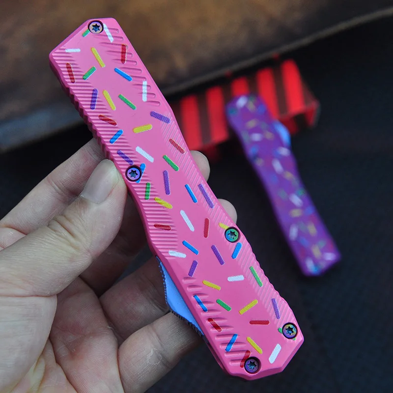 

KS9000 Dessert Warrior OTF Knife Zinc Alloy Handle Survival Outdoor Hunting Knives Camping Tactical Self Defense EDC Tools