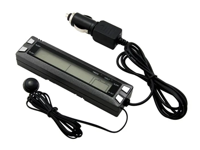 EC30  Car voltmeter car inside and outside thermometer alarm clock voltage + GZDH-DYJSZR40
