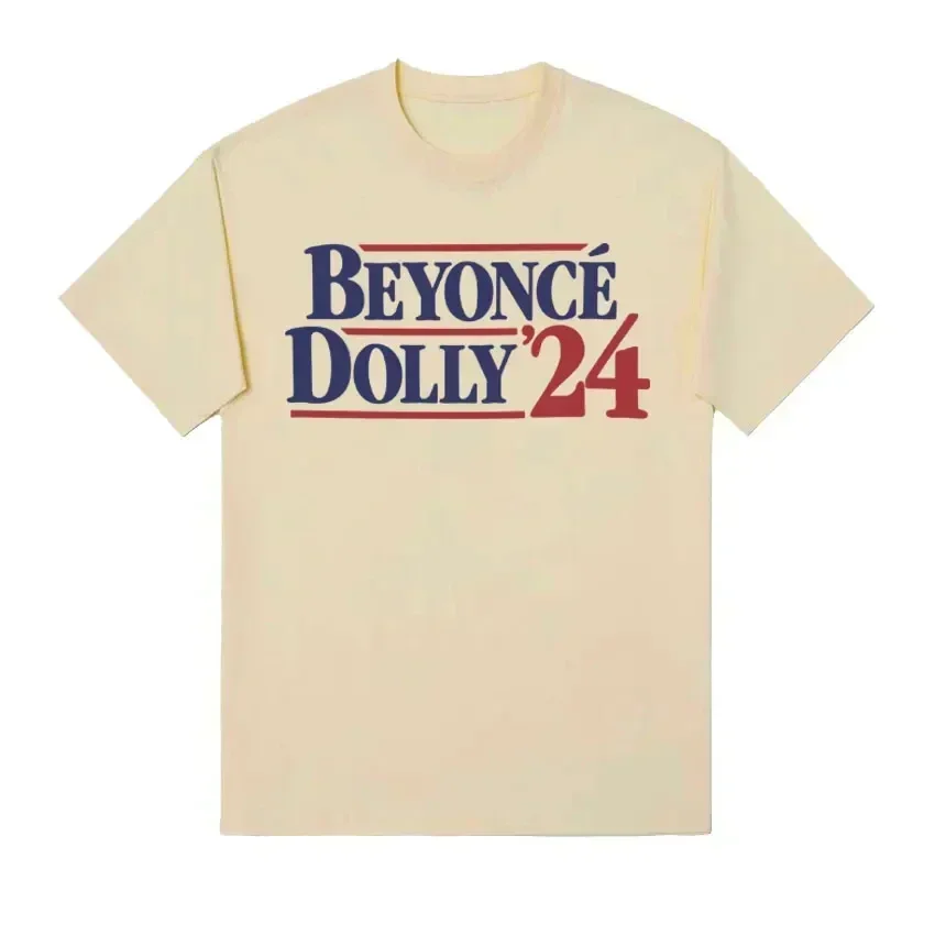 Beyonce Dolly 2024 Presidentia T-shirt Cowboy Carter Print T Shirts  Women's Fashion Aesthetic 100% Cotton T Shirt Streetwear