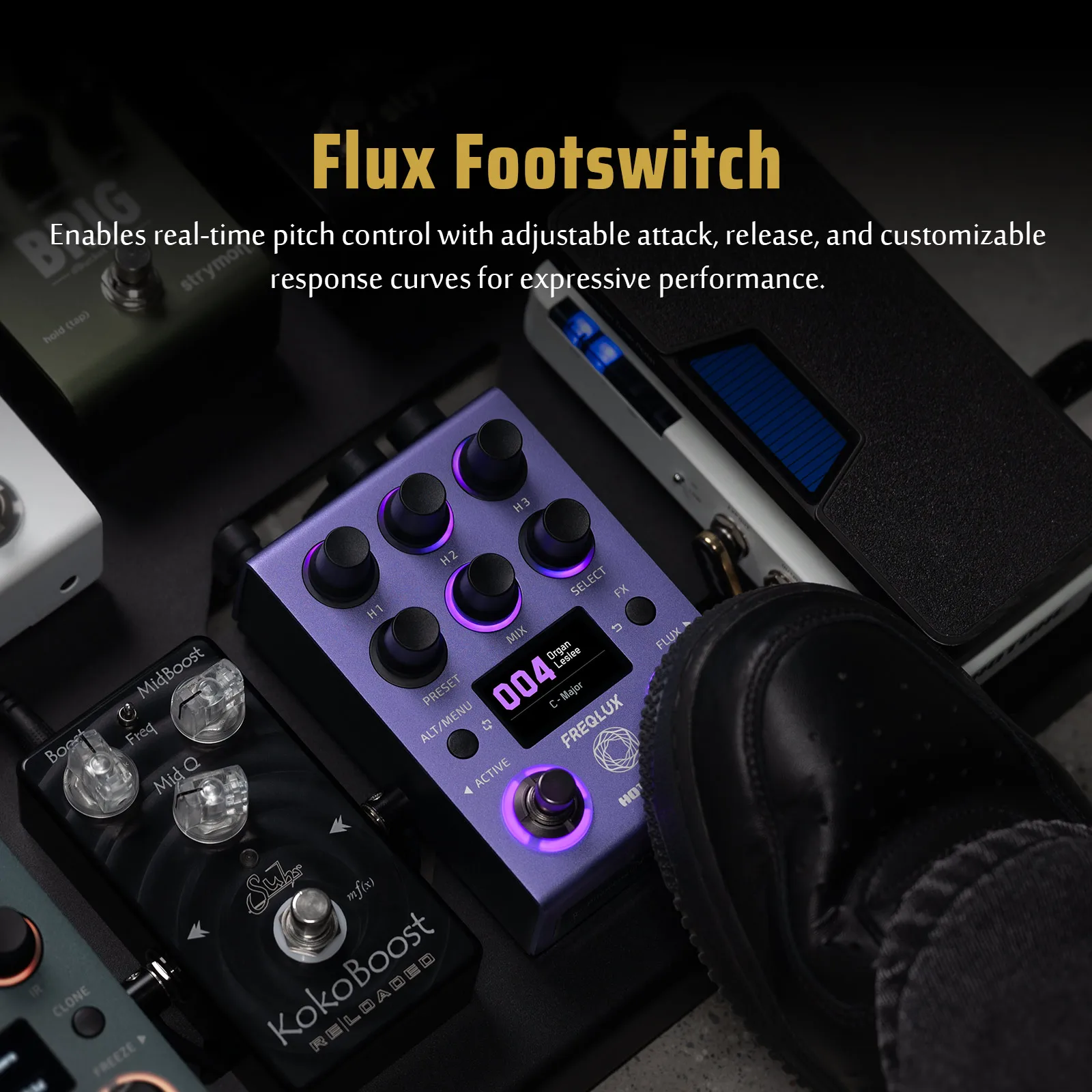 Footswitch Flux para controle de pitch em tempo real