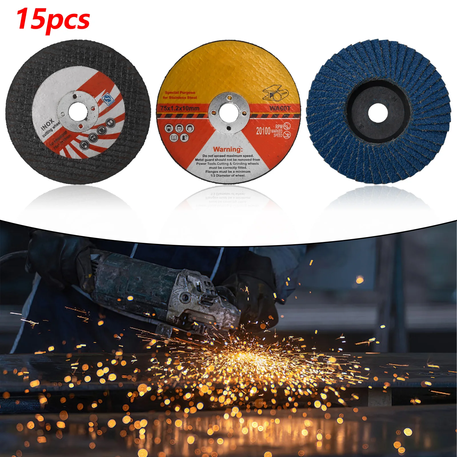 

High Quality Practical Cutting Discs Circular 75mm Abrasive Accessories For Angle Grinder Grinding Wheels Part