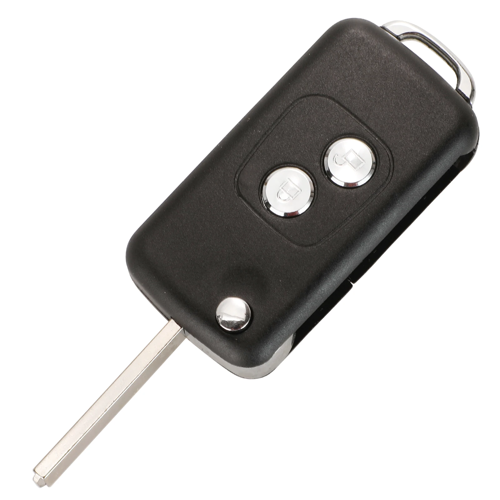 Флип-ключ jingyuqin с 2 кнопками, оболочка для автомобильного дистанционного ключа, оболочка для Peugeot 206, 306, 307, 107, подходит для модификации Citroen HU83, VA2, NE73, брелок с лезвием