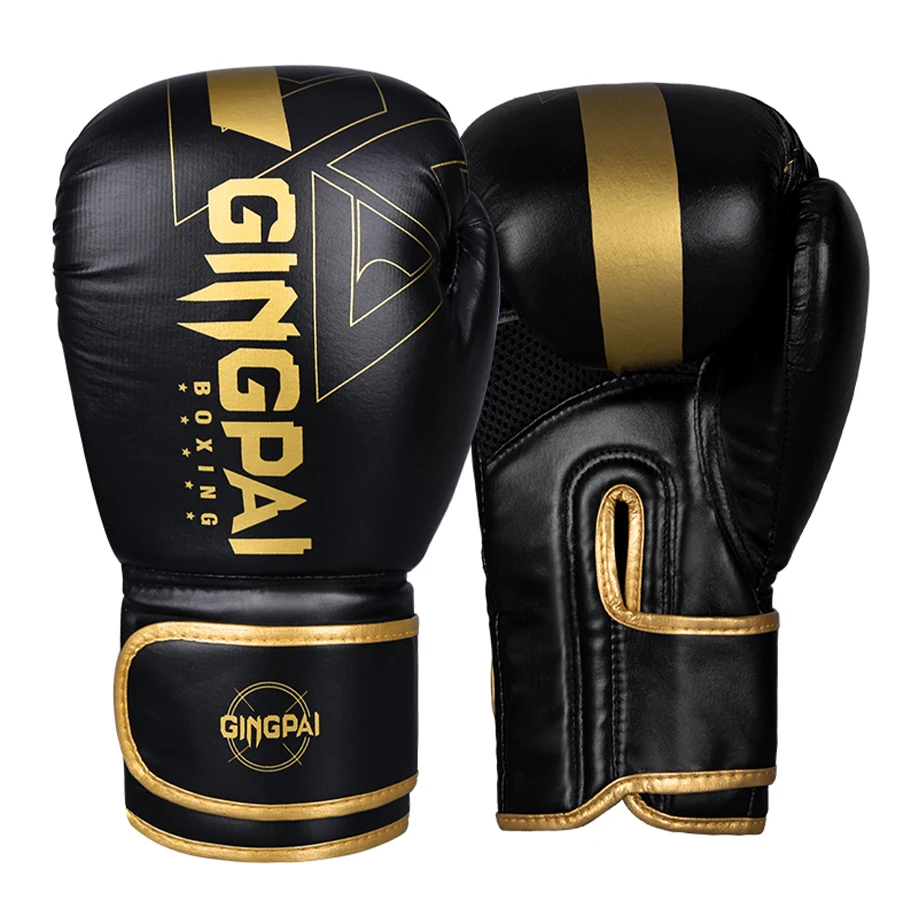 Professionelle 6/8/10/12/14oz Boxhandschuhe PU Muay Thai MMA Beruf Kickboxen Erwachsene Sandsack Trainingshandschuhe Ausrüstung – Detail 21