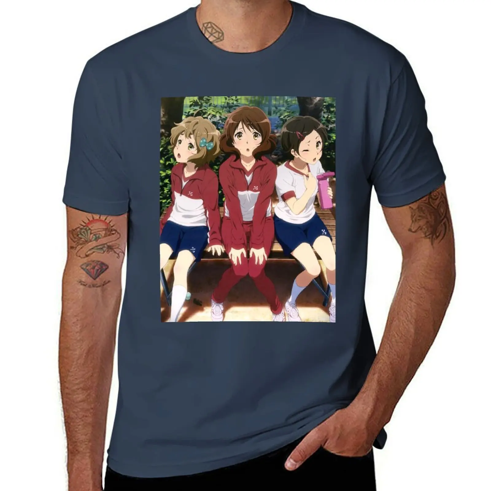 Hibike! Euphonium - Kumiko, Hazuki & Sapphire T-Shirt Casual Everyday Short Sleeve T-Shirt