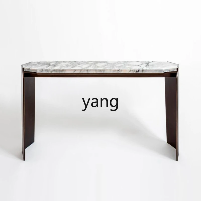 xyy natural marble entrance table designer table against the wall corridor aisle