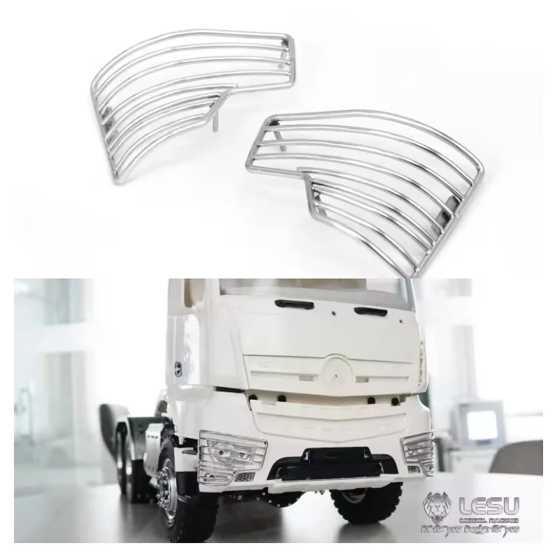 

RC 1/14 Truck Lamp Cover Protective Net Headlight Cover Protecting Nets For Tamiya Arocs Tipper Truck Lesu G-6175 Model Truck