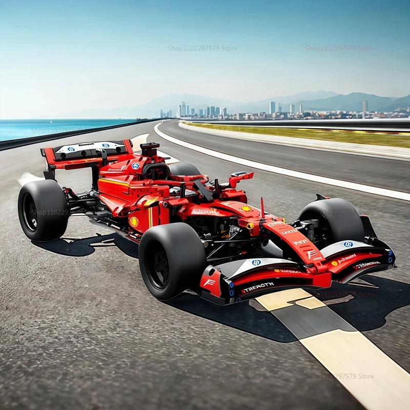 جديد التقنية 1000 + قطعة سيارة سباق السرعة اللبنات 1:10 مقياس DIY بها بنفسك الحصري تحصيل نموذج عرض مفصل مجموعات الكبار