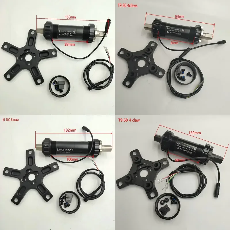 for Torque Sensor T9 BB68-120MM Standard Axis Left Wiring Smart Electric Bike Parts Mountain Bike Components