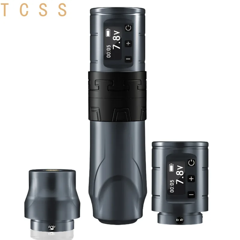 Wireless Tattoo Pen Dual Battery Rotary Machine Liner Shader All-in-One Kit Rechargeable Professional PMU Set Portable