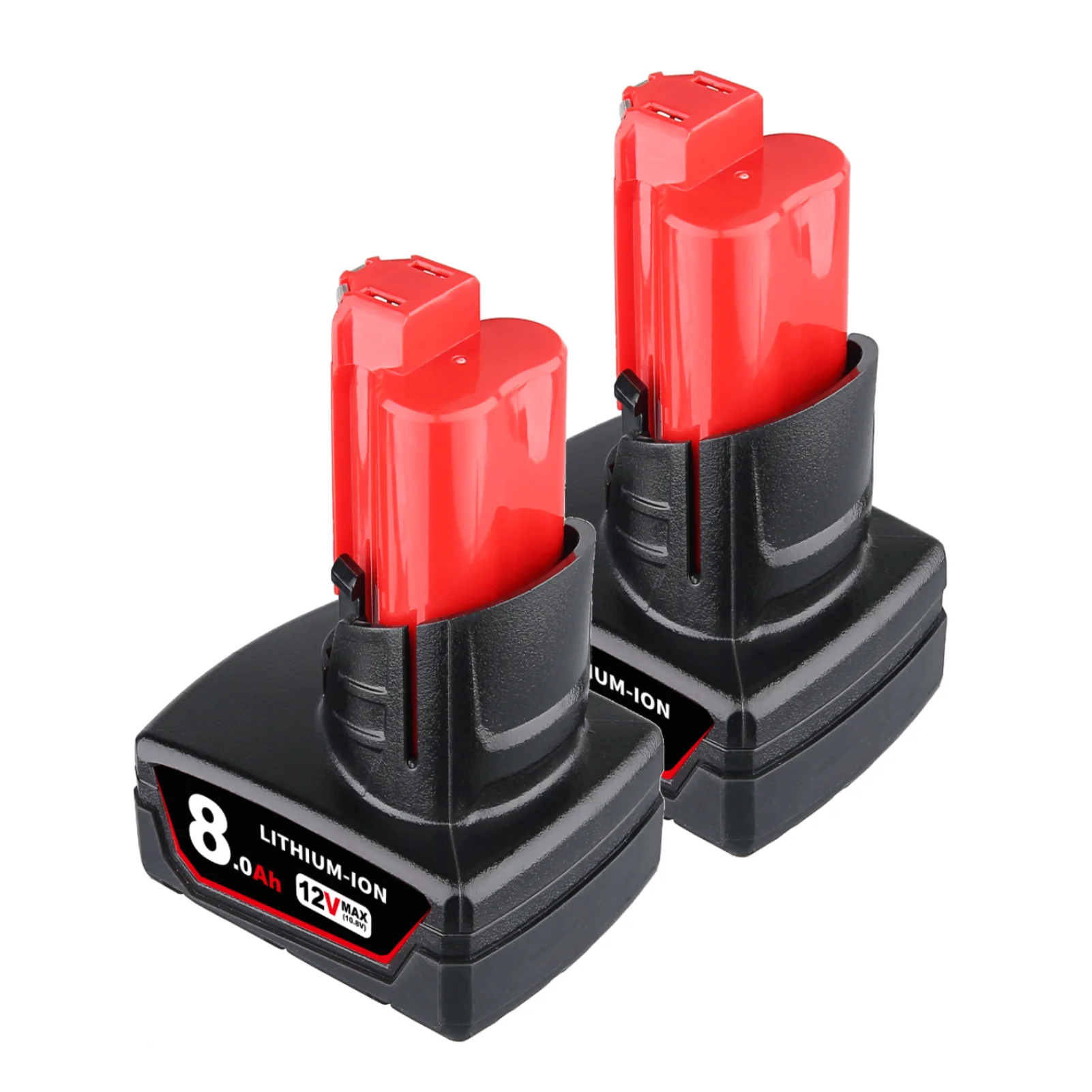 

2PACK M12 12V 8.0Ah Replacement Battery Compatible with Milwaukee Li-Ion Battery 48-11-2420 48-11-2411 48-11-2440 48-11-240