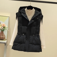 Autumn/Winter 2024 Sleeveless Casual Hooded Women's Down Cotton Vest Coat Short Loose Korean Version  Female Tank Top Jacket