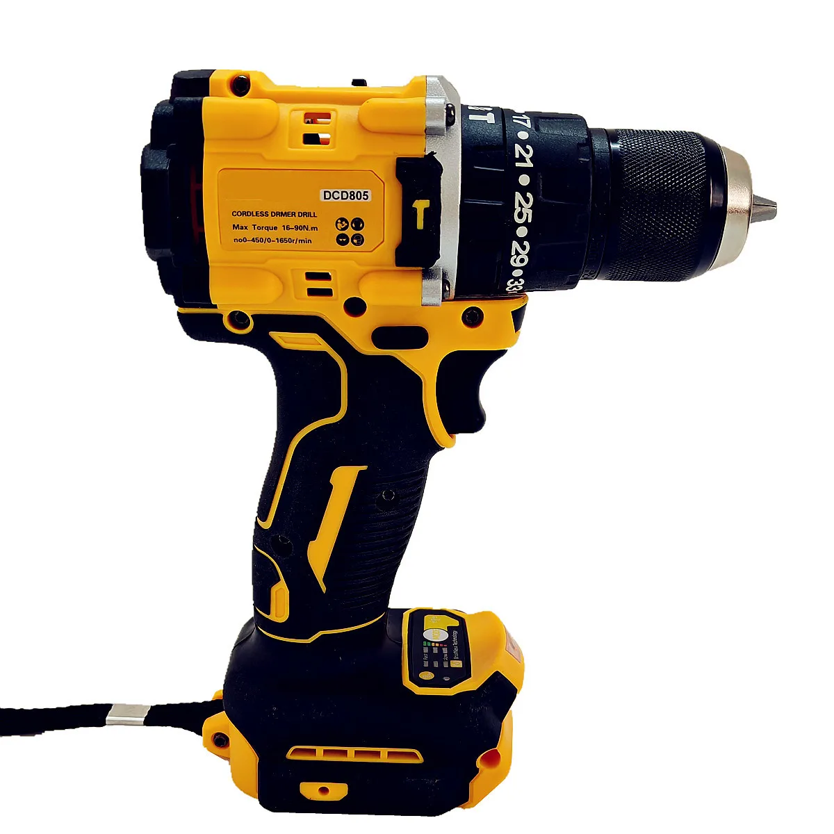 Fit For Dewalt 20V Battery Brushless Hammer Drill Cordless Impact Drill Electric Screwdriver 10mm Power Tools DCD805