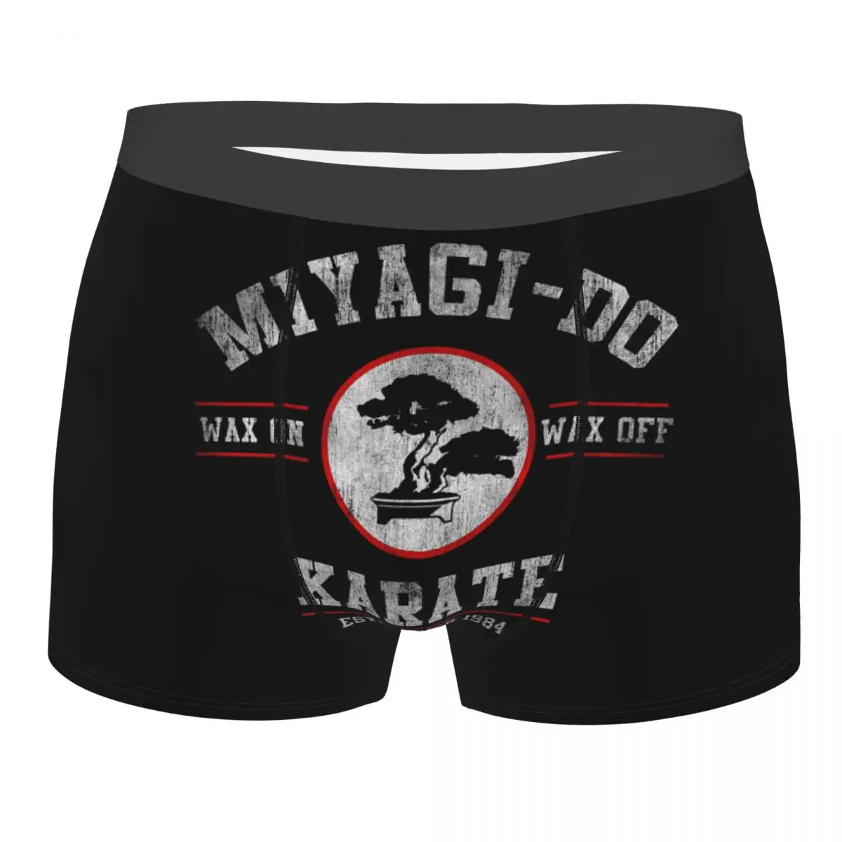 Miyagi Do Karate Wax On Wax Off Essential Cobra Kai Underpants Homme Panties Men's Underwear Print Shorts Boxer Briefs