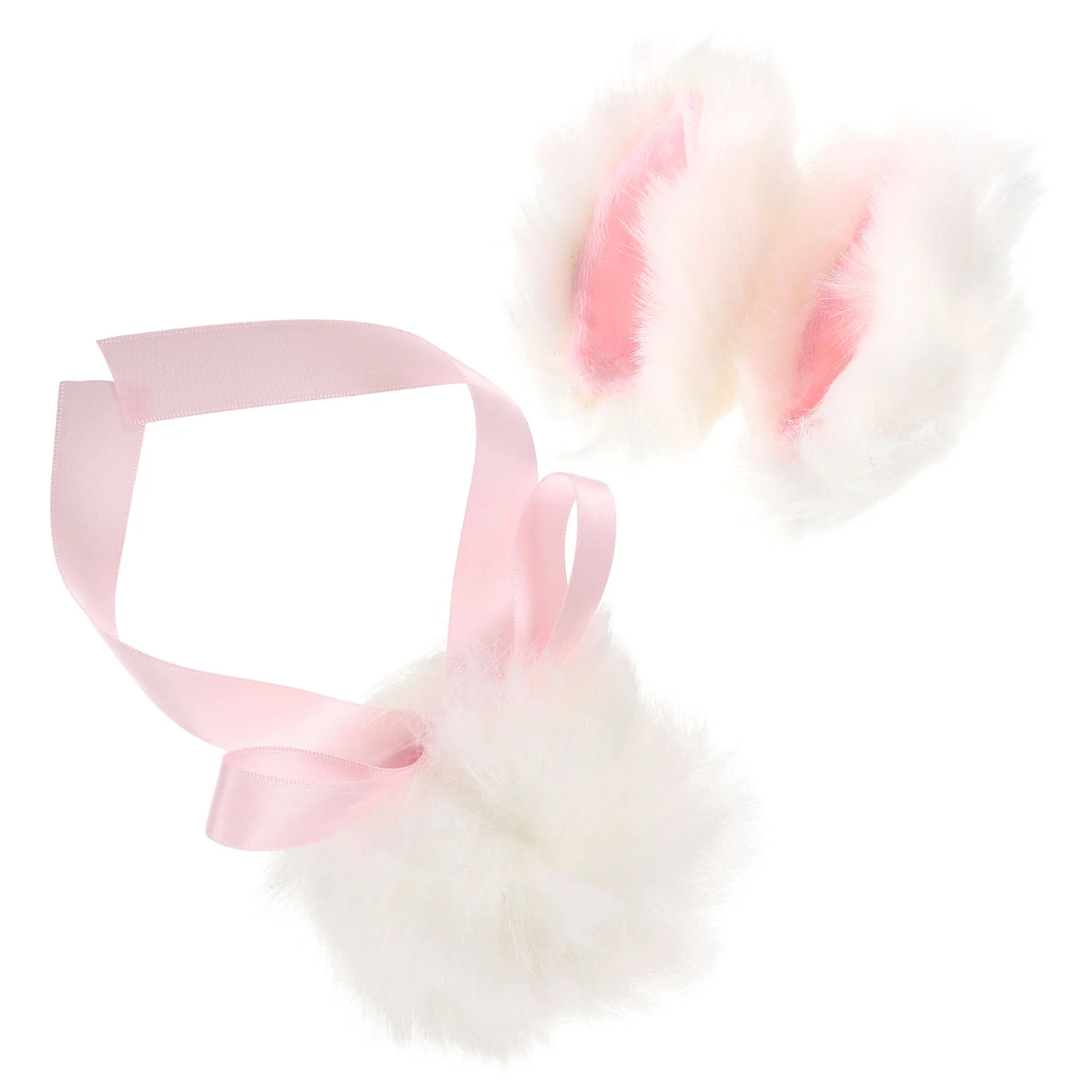 

1 Set Cat Ears And Tail Costume Kit Plush Hair Clips For Cosplay Lolita Realistic Comfortable For Stage Performances Halloween