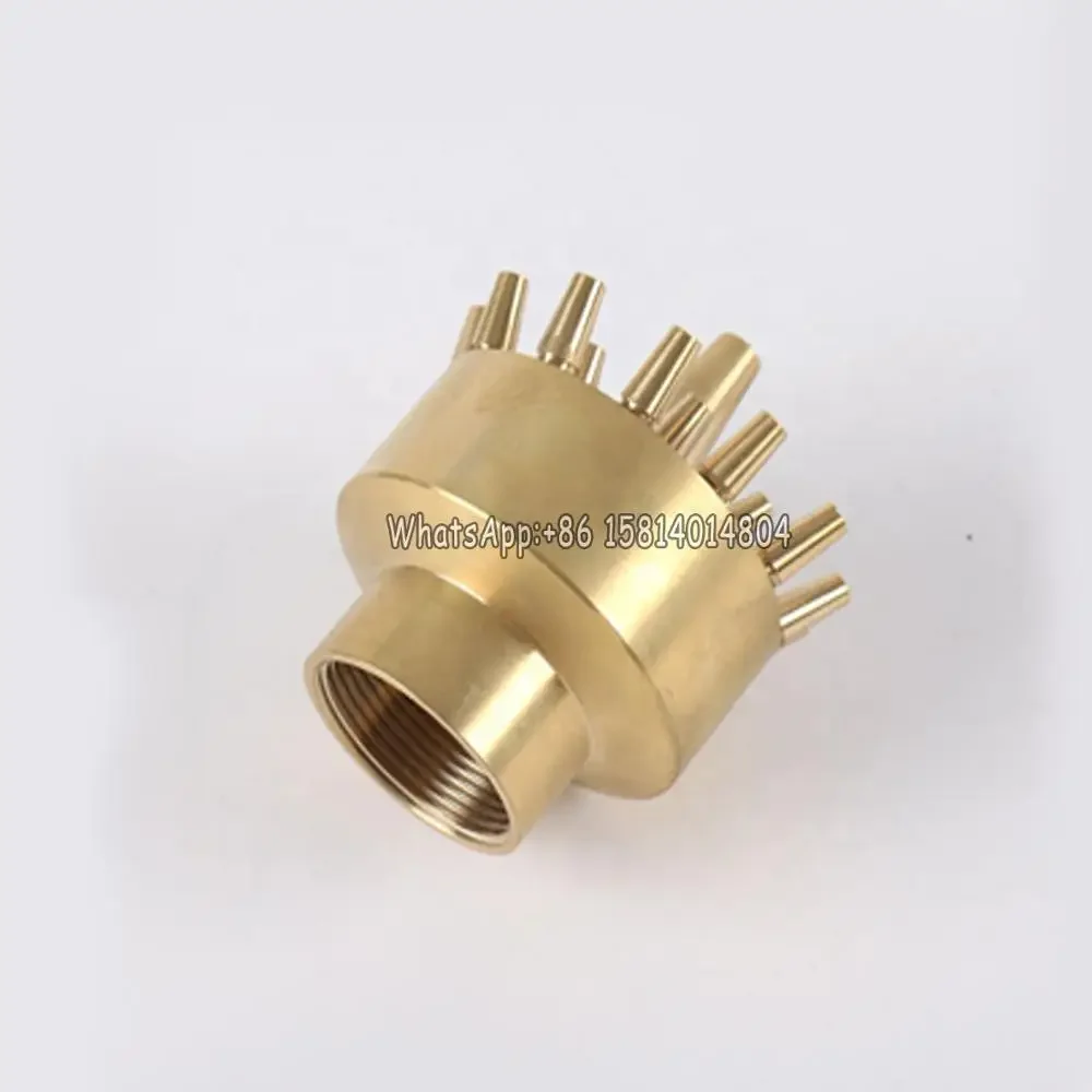 brass 1.5 inch DN40 non-adjustable three-layer flower fountain head,porous fountain,Customization of Music Fountain