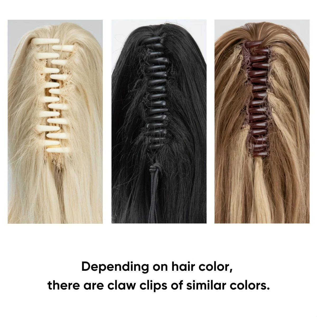 Synthetic Curly Claw Ponytail Extensions - Effortless Wear Everyday Glamour Fashion-Forward Hair Accessory for Versatile Styling