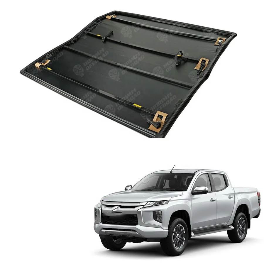 4x4 Car Soft Tri-fold  Bed Cover Tonneau  Double Cab 1.325m  For Triton L200 2015+