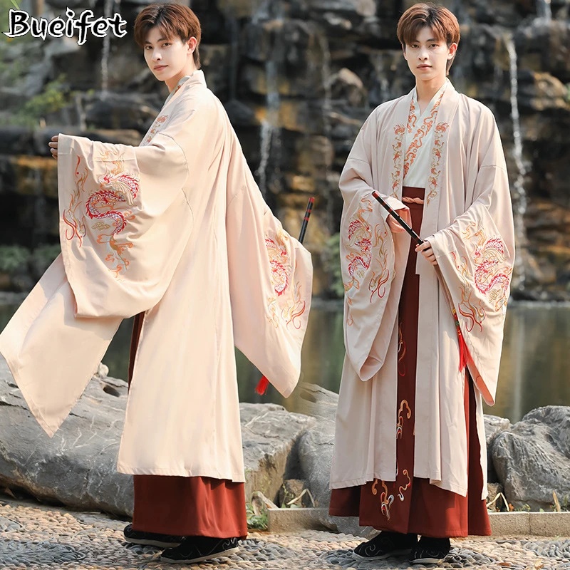 

Chinese Hanfu Costume Ancient Traditional Hanfu Men Ming Dynasty Swordsman Oriental Cosplay Dance Costumes Tang Suit Performance
