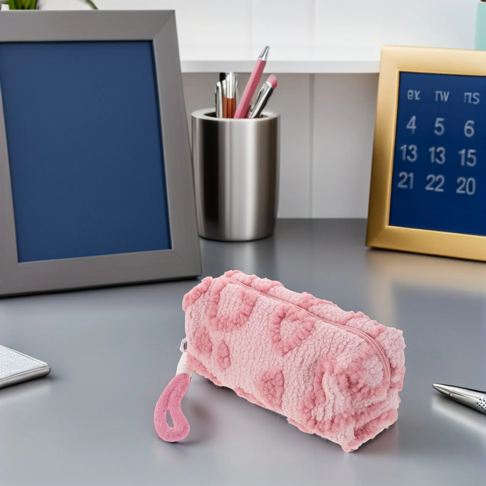 

Large-Capacity Kawaii Pencil Case Cute Heart Design Stationery Organizer Pouch For Girls School Supplies Storage Pouch