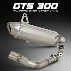 For Vespa GTS300 Super/Touring GTS Super/Supertech 300 2008-2020 Motorcycle Exhaust Full System Manifold Muffler With DB Killer