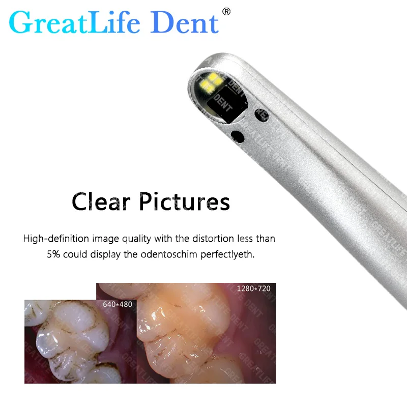 GreatLife Dent Câmera intraoral digital de alta qualidade HD1-712D 1080P full HD Câmera intraoral dentária com foco de aquisição de lmage