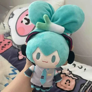 15 cm Hatsune Miku Kawai q Version Figur Plüsch Puppen periphere Anime Plüschspielzeug Modell Ornament Spielzeug 8 Hauptverkaufspuppe Miku -Puppe - №1