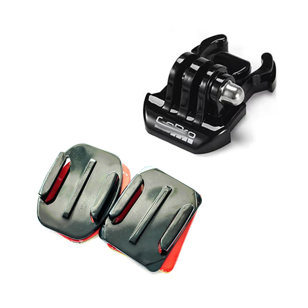 Набор креплений для шлема с прямой монтажной основой для GoPro Hero SJCAM Xiaomi Yi, аксессуары для спортивной экшн-камеры Набор креплений для шлема с прямой монтажной основой для GoPro Hero SJCAM Xiaomi Yi, аксессуары для спортивной экшн-камеры