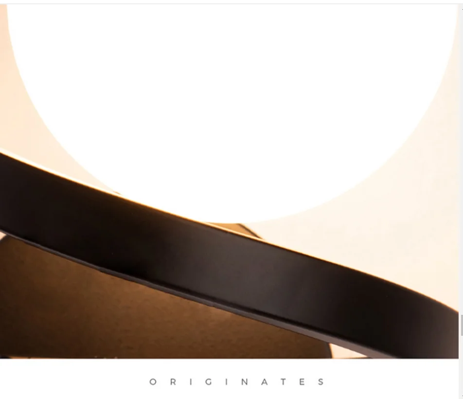 

Sconce Living Room Glass Wall Lamp Modern Bedside Black Gold Wall Light Nordic Simple Bedroom Hallway Decor Illumination Fixture