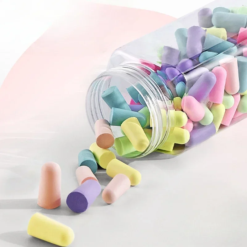 60/120 pcs אוזניות אטמי רעש הפחתת רעש הגנה בידוד קול קצף שינה רך ביטול אנטי ברואיטים אטמי אוזניים שינה