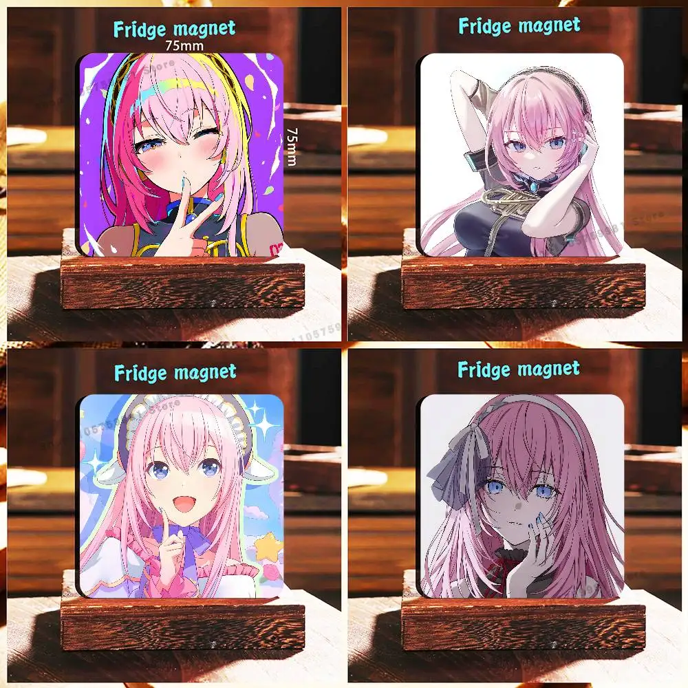 Pink Hair M-Megurine Luka Refrigerator Magnets the Perfect Choice for Home Create Warm Cozy Home Decor Gifts