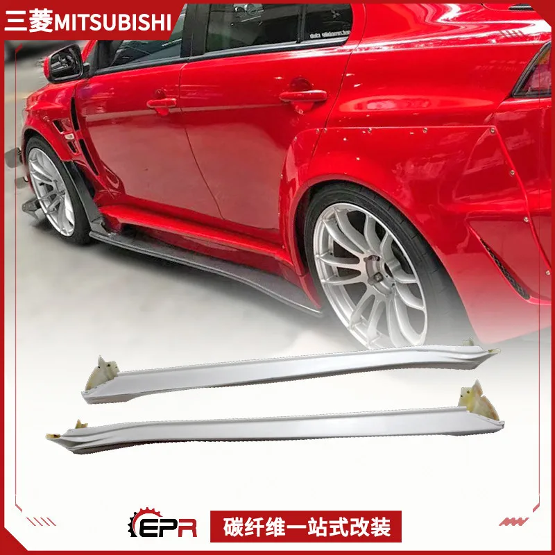 

Suitable for Mitsubishi Yishen EVO10 wide body side skirt Varis side shovel small bag baseplate modification