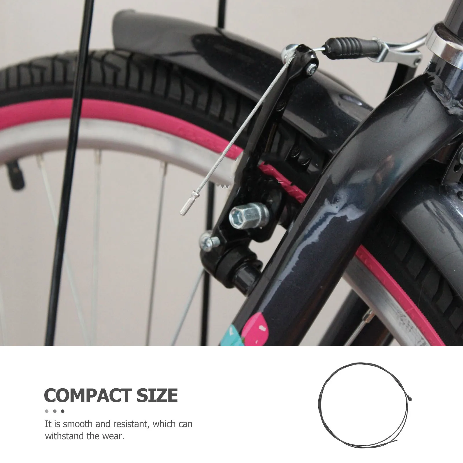 

Bike Front Brake Cable Bicycle Brake Wire Lightweight Safety Smooth Resistant High Tension Instant Stop