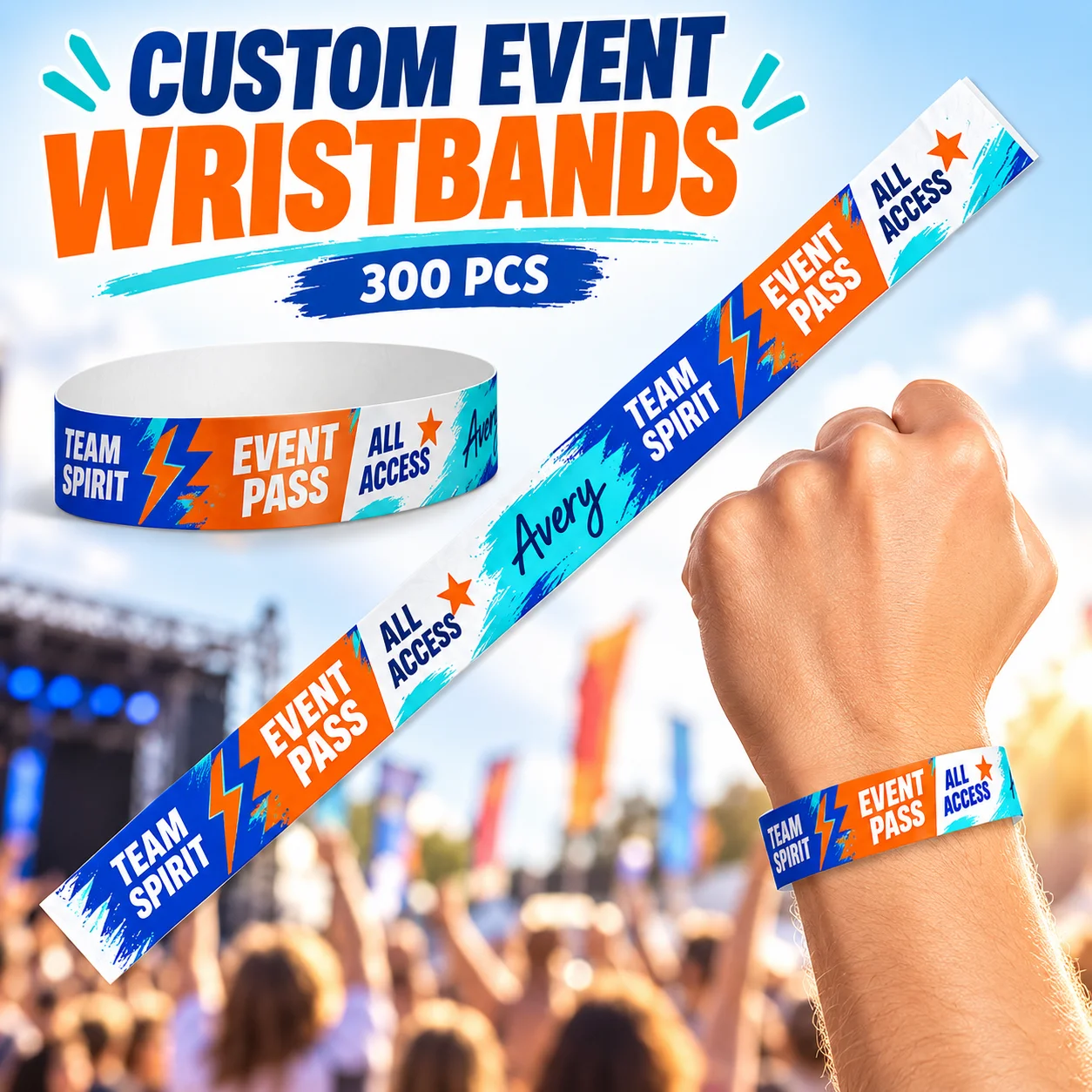 300-pulseras-personalizadas-pulseras-para-eventos-25-x-2-cm-impermeables-con-adhesivo-para-control-de-acceso-en-fiestas-festivales-y-eventos